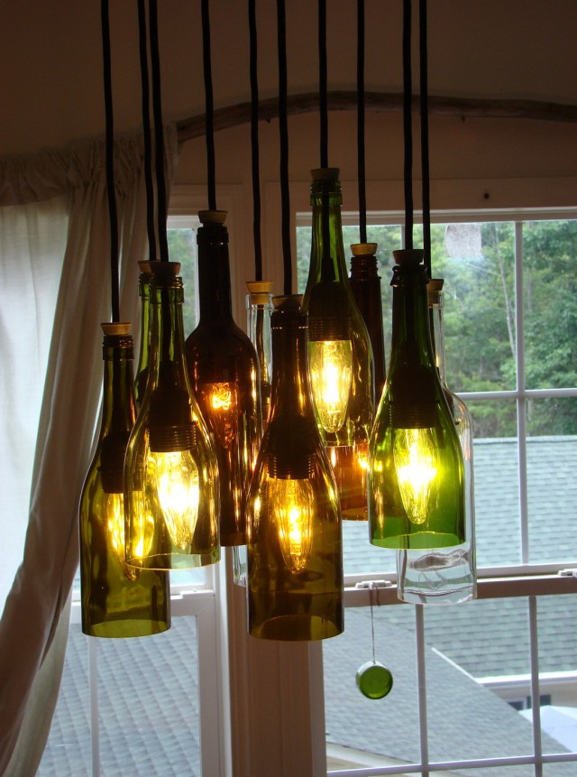 Wine Bottle Chandelier Diy Wine Bottle Chandelier Diy