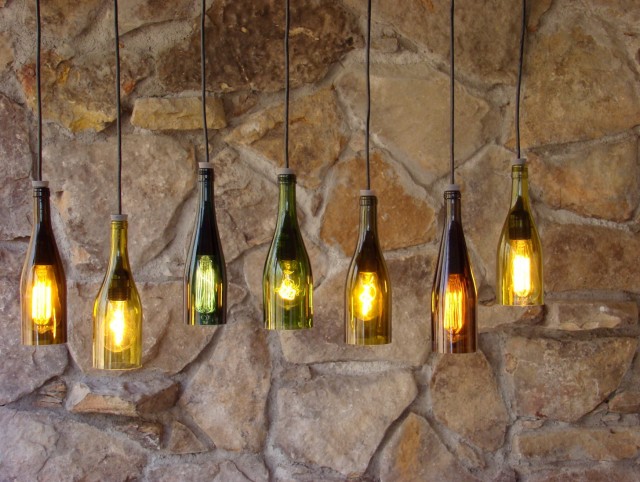 Wine Bottle Chandelier Etsy Wine Bottle Chandelier Etsy