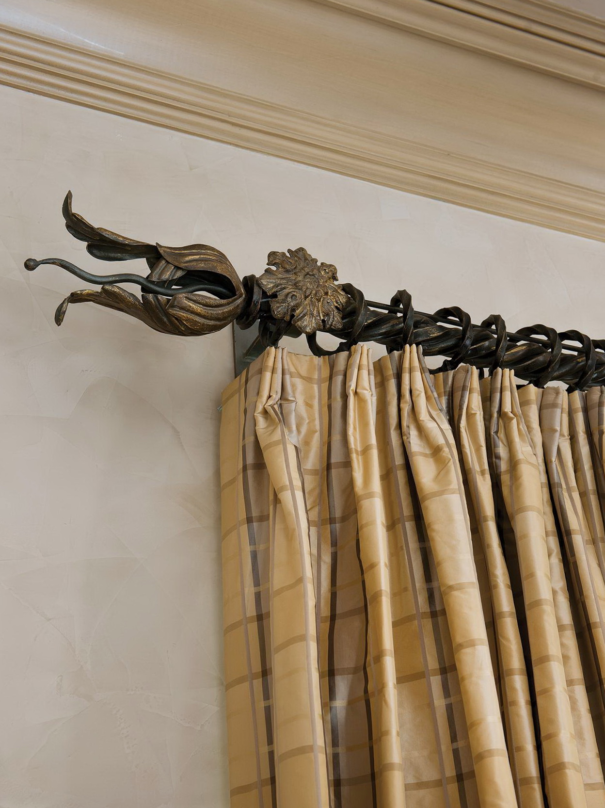 Wrought Iron Curtain Rods And Finials | Home Design Ideas