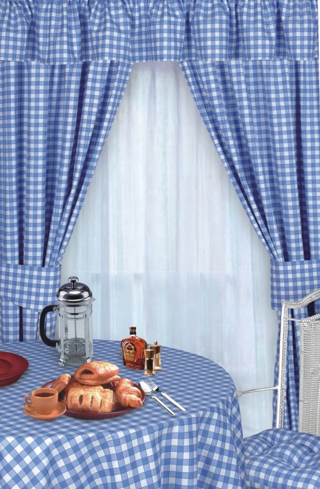 Blue Plaid Country Curtains Blue Plaid Country Curtains