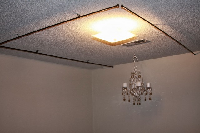 Ceiling Track Curtain Rods Ceiling Track Curtain Rods