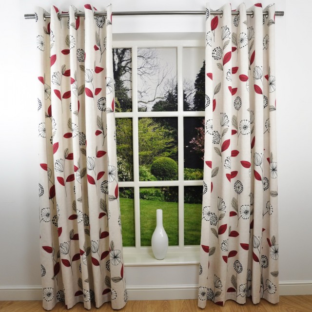 Modern Floral Curtain Panels Modern Floral Curtain Panels