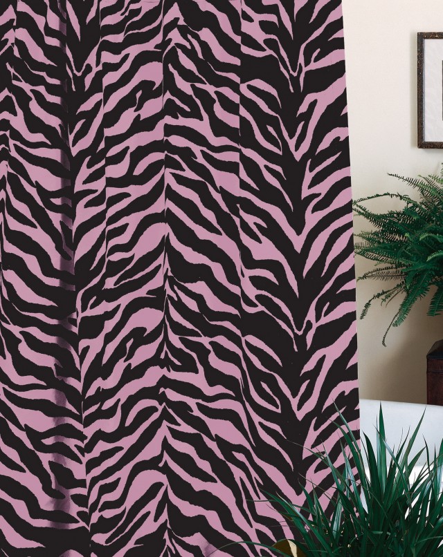 Pink And Black Shower Curtains Pink And Black Shower Curtains