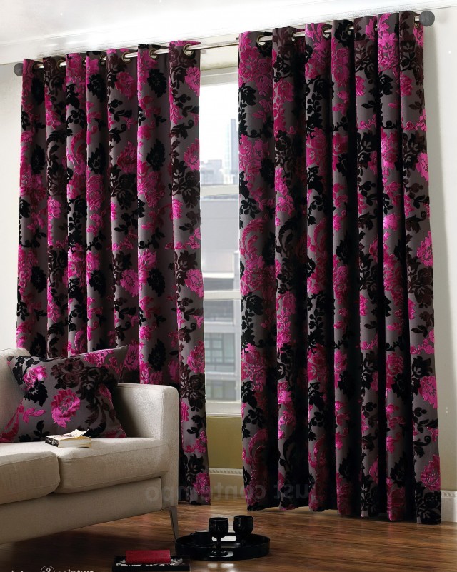 Pink Black And White Curtains Pink Black And White Curtains