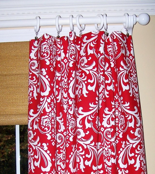 Red And White Blackout Curtains Red And White Blackout Curtains