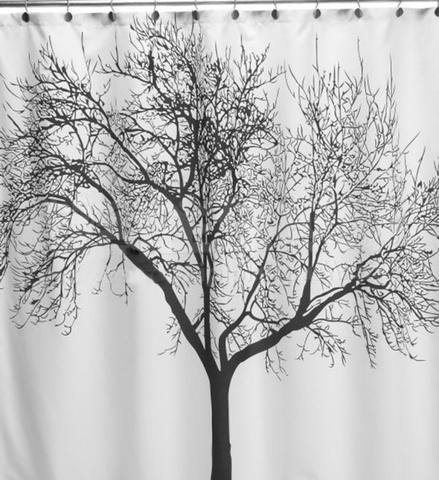 Tree Shower Curtain Fabric Tree Shower Curtain Fabric
