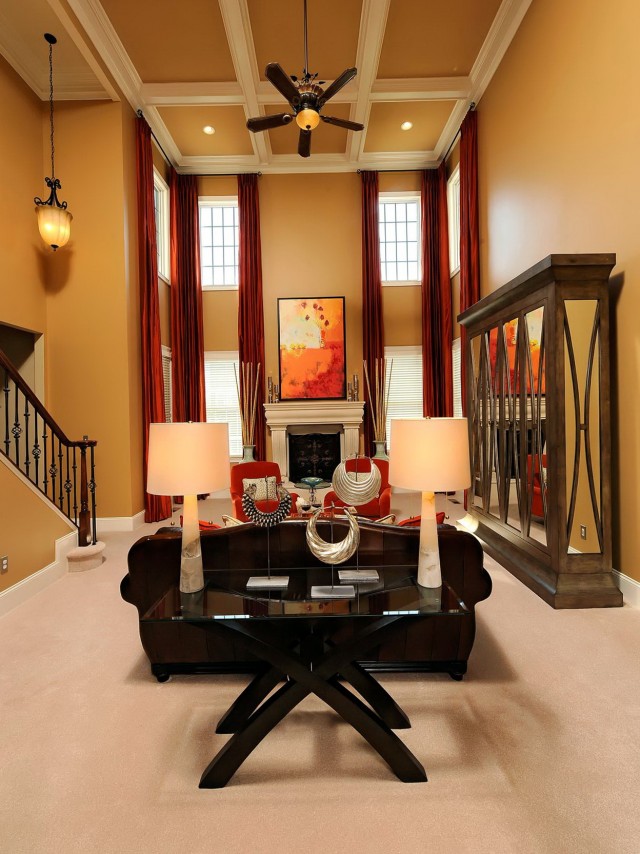 2 Story Family Room Curtains 2 Story Family Room Curtains