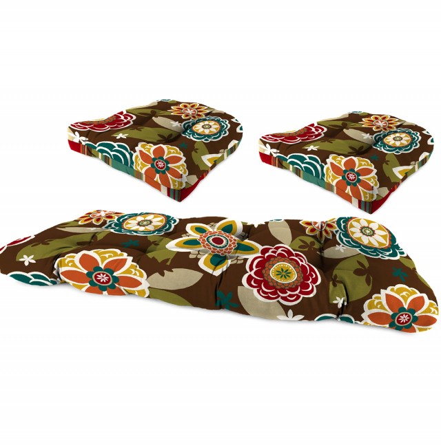 3 Piece Wicker Cushion Set 3 Piece Wicker Cushion Set