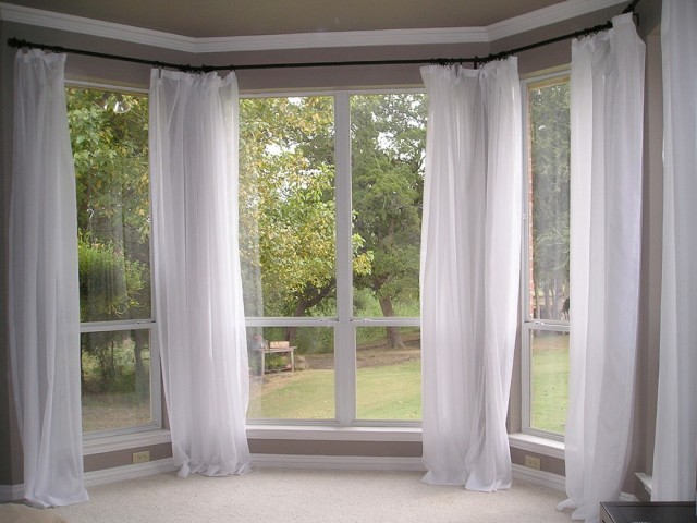 Bay Window Sheer Curtains Bay Window Sheer Curtains