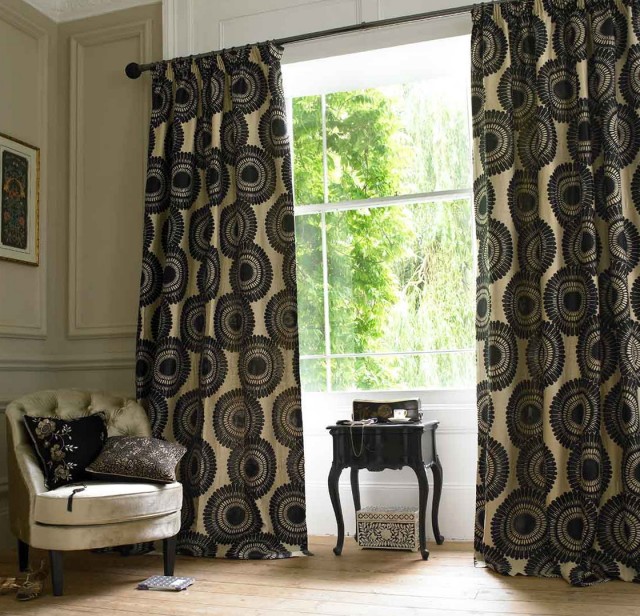 Black And Cream Curtain Panels Black And Cream Curtain Panels