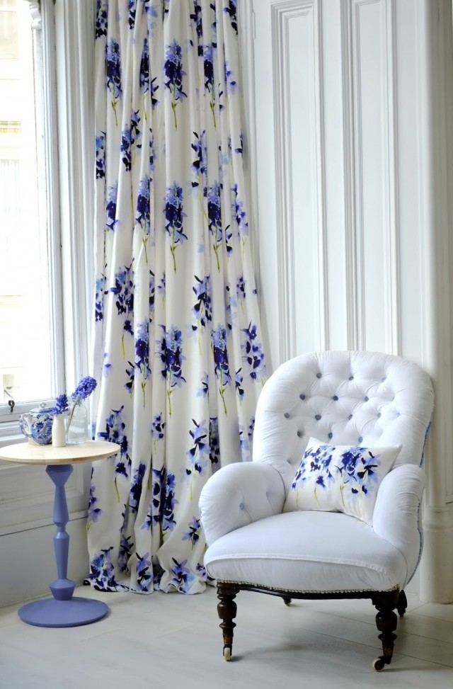 Blue And White Bedroom Curtains Blue And White Bedroom Curtains