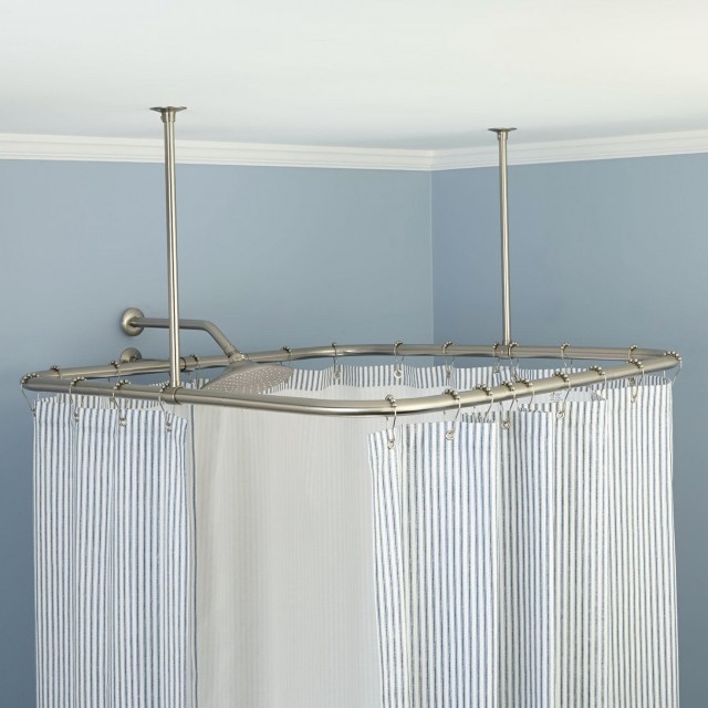 Ceiling Shower Curtain Track Ceiling Shower Curtain Track