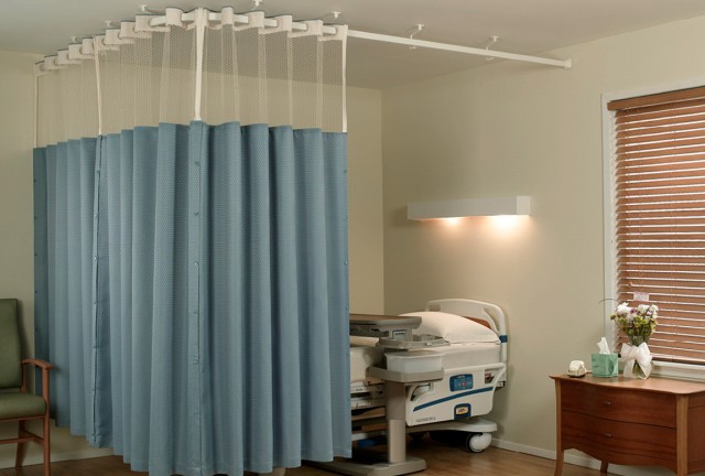 Cubicle Curtain Track From Kirsch With A Metal Beaded Hanger Cubicle Curtain Track From Kirsch With A Metal Beaded Hanger