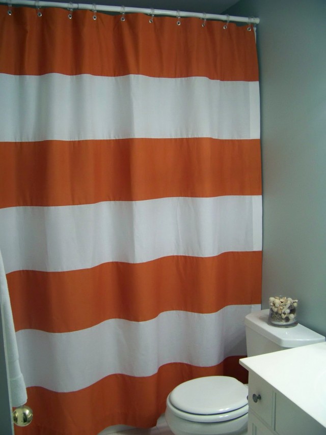 Horizontal Striped Shower Curtains Horizontal Striped Shower Curtains