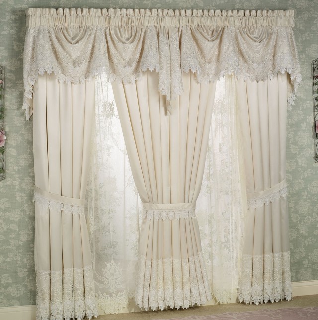 Lace Shower Curtain With Valance Lace Shower Curtain With Valance