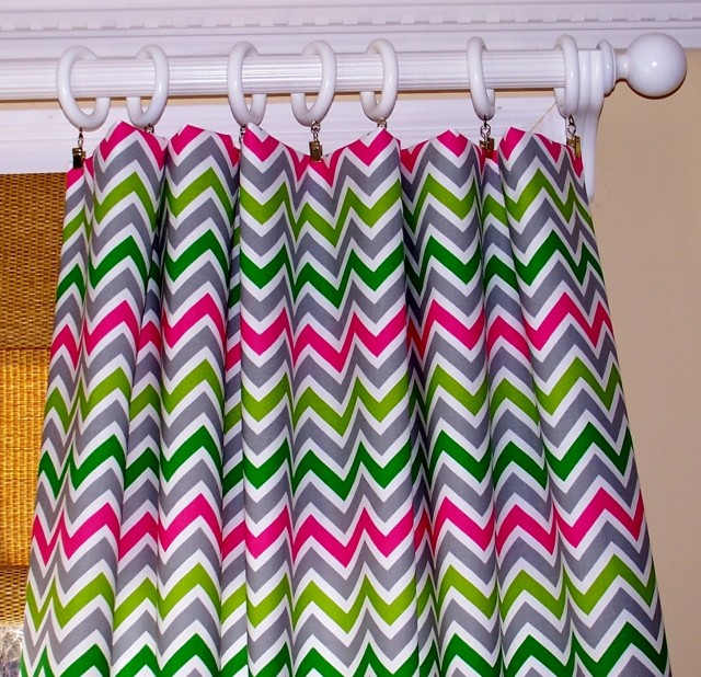 Multi Color Chevron Curtains Multi Color Chevron Curtains