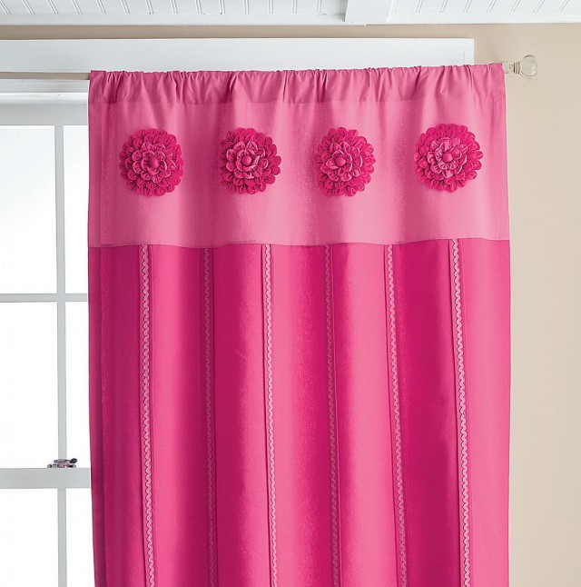 Pink Floral Window Curtains Pink Floral Window Curtains