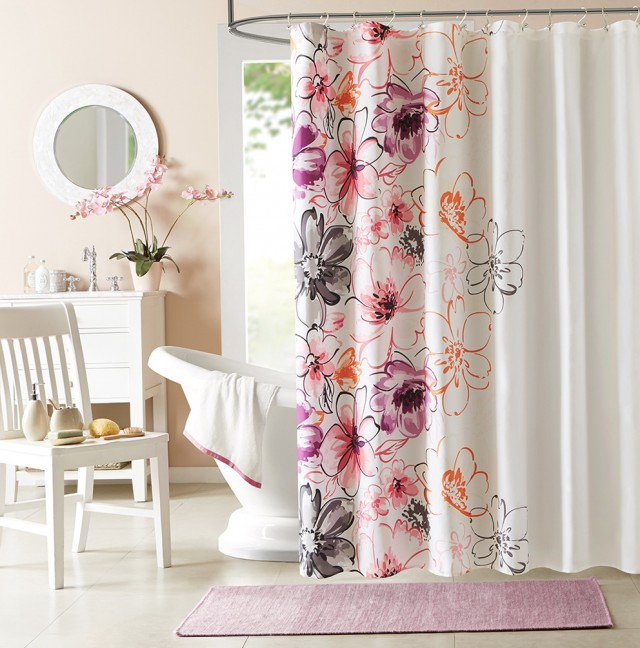 Spa Style Shower Curtains Spa Style Shower Curtains