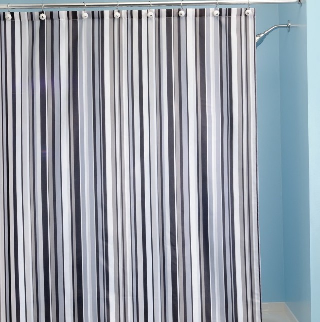 Striped Shower Curtains Fabric Striped Shower Curtains Fabric