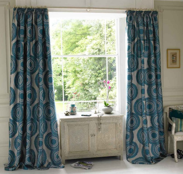 Teal Patterned Curtains Uk Teal Patterned Curtains Uk