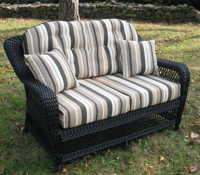 Wicker Loveseat Cushion Set Wicker Loveseat Cushion Set