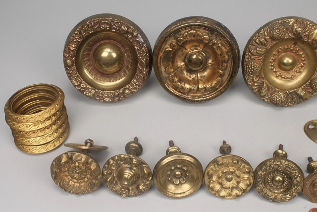Brass Curtain Rings With Clips Brass Curtain Rings With Clips