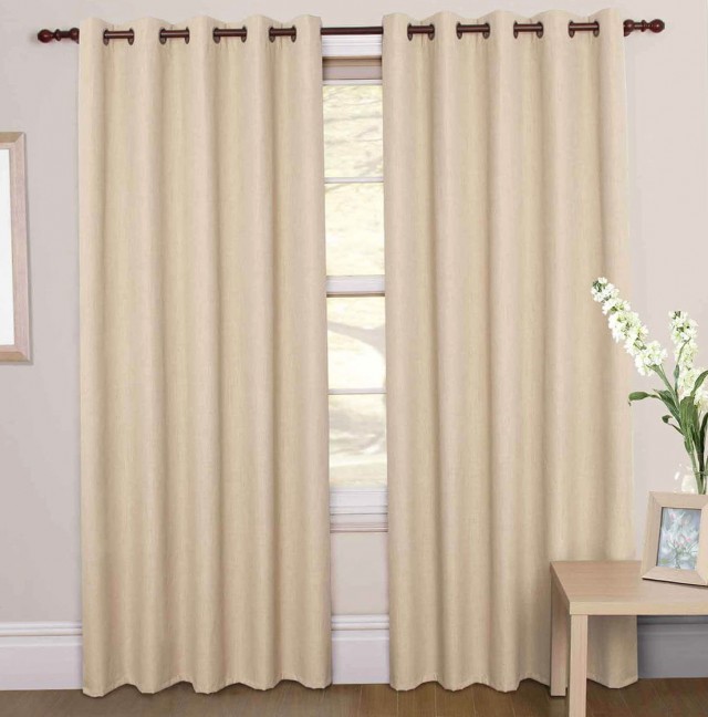 Cream Blackout Curtains Eyelet Cream Blackout Curtains Eyelet