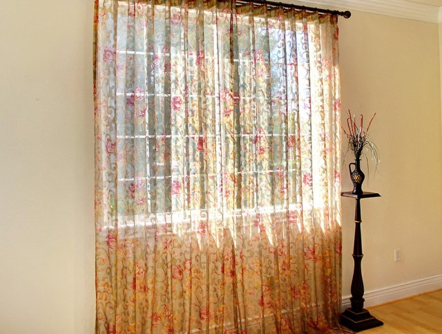 Floral Sheer Curtains Panels Floral Sheer Curtains Panels