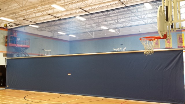 Gym Divider Curtains Motorized Gym Divider Curtains Motorized