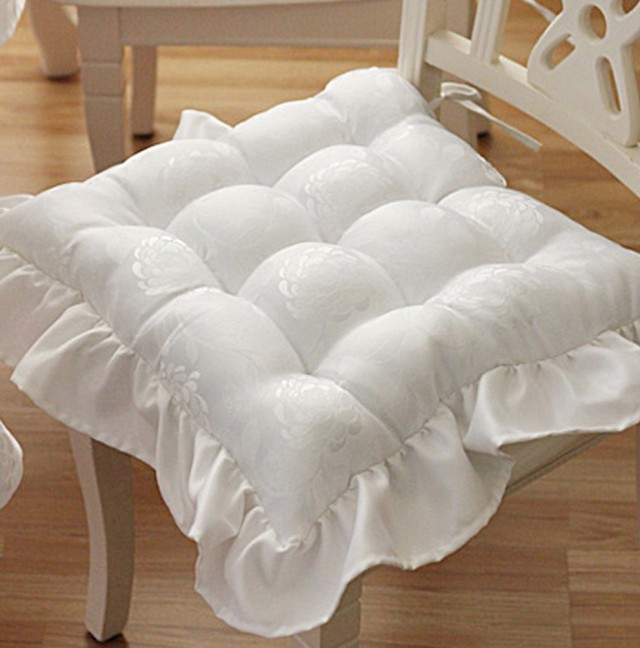 White Chair Pads Cushions White Chair Pads Cushions