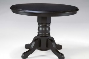 Black Pedestal Side Table