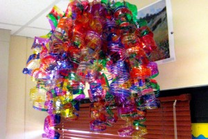 Chihuly Water Bottle Chandelier