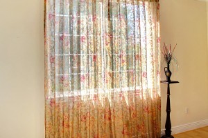 Floral Sheer Curtains Panels
