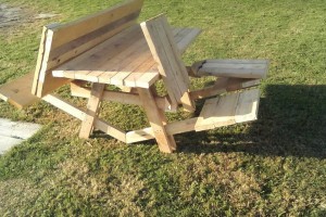 How To Make A Folding Picnic Table Bench