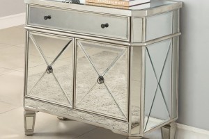 Mirrored Console Table With Drawers