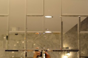 Mirrored Subway Tiles Bathroom