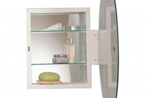 Oval Mirrored Medicine Cabinet