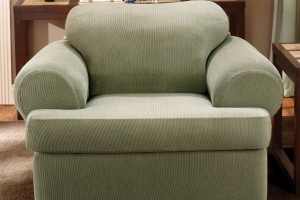 T Cushion Chair Slipcover White