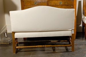 Upholstered Bench With Backrest