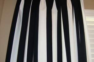 White And Black Curtain Panels
