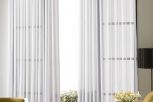 White Sheer Curtains With Designs