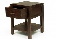 wood side table with drawers