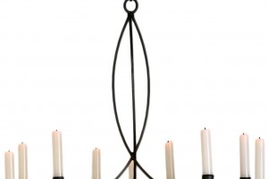 Wrought Iron Chandelier Candle Holder